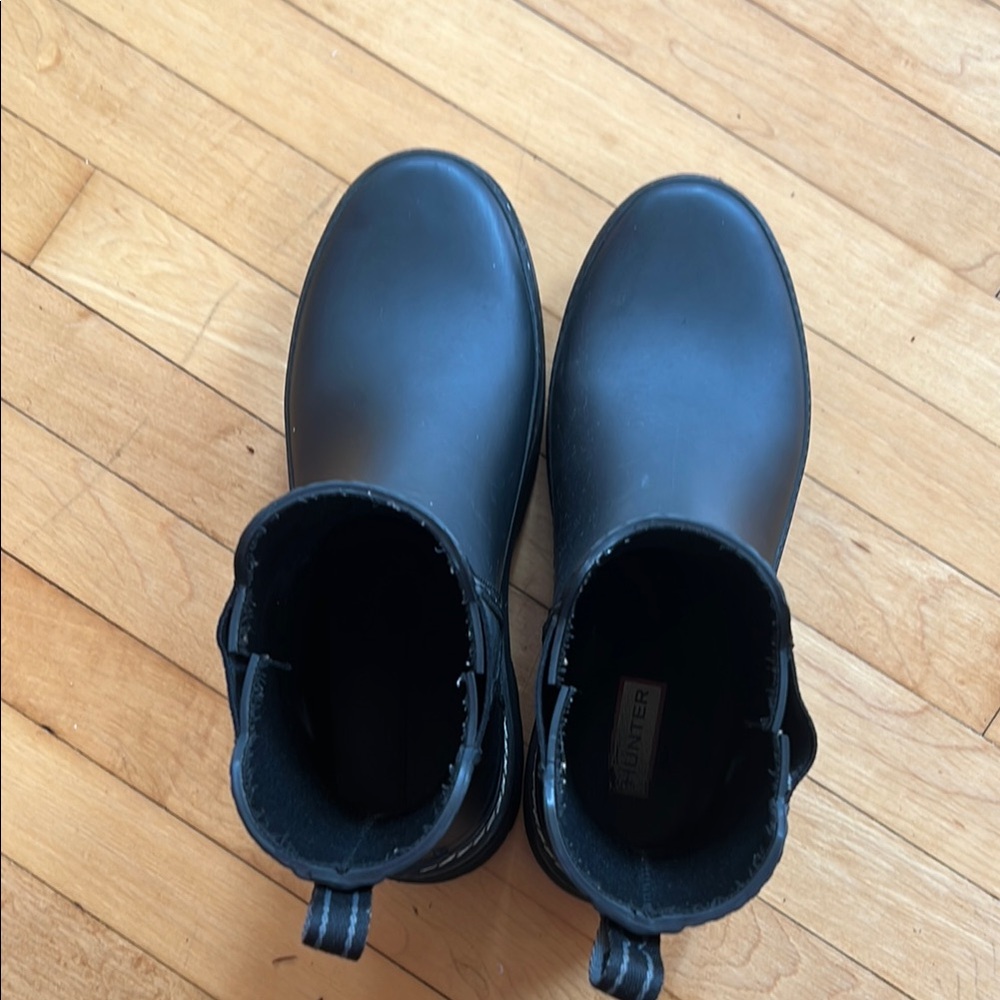 Hunter refined stitch Chelsea rain Boots - Picture 8 of 11